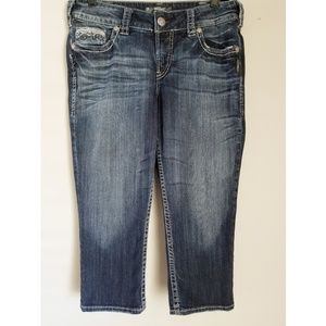 Silver Jeans Suki Flap Capri Size 30